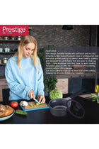 Essential Cast Aluminum Cookware Black 16 Cm Saucepan With Glass Lid | Non-Stick Induction-Based Sauce Pan With Lids Black