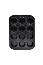 Granite Deep Muffin Tray | Non-Stick 12-Cup Muffin Pans Tin - Carbon Steel Baking Tray for Cupcakes PR48754
