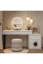 Modern Smart Dressing Table with LED Mirror – Stylish Vanity for Bedroom & Living Spaces