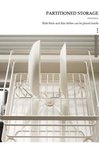 Dish Rack for Kitchen Counter,Stainless Steel Sink Dish Drainer Rack With Tray Kitchen Drying Rack For Drying Glasses, Bowls, Plates, Clear