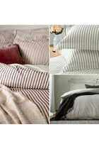 The Linen Yard Hebden Double Duvet Cover Set, Cotton, Blush, Pink (HEBDEN/D02/BLS)