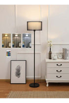 Floor Lamp Fabric Lampshade, Remote Control 16 Color Dimmable, Soft Light Floor Lamps for Eye Care