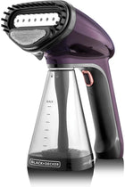 Black & Decker Portable Garment Steamer With Universal Bottle Adaptor 1500W Dark Purple HST1500-B5