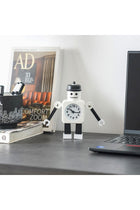 Robot Clock 11X4.9X11.2Cm White