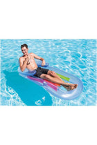 , Inflatable Kool Swimming Pool Float Lounger With Comport Headrest For Summer, 63x33.5inch