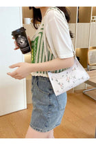Women's Sweet and Fresh Embroidered Shoulder Bag, Ladies Casual Versatile Armpit Bag Crossbody Bag