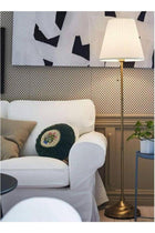 Simple Morden Three-Color Standing Floor Lamp With Led Bulb for Living Room Bedroom Office White/Gold