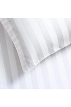 3-Piece Microfibre Fitted Sheet Set, Striped Pattern, White, Twin 120x200