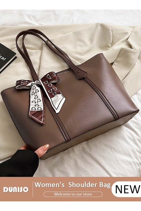 Women's Shoulder Tote Bag Faux Leather Handbag for Women Large Capacity Messenger Fashionable Travel Shoulder Bag for Ladies Girls College Students