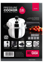 3Liters Stainless Steel Pressure Cooker silver