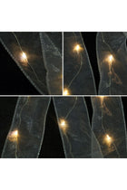 Marketplace New In Holiday Riben Garland Wreath Battery Operated LED Fairy String Lights - Yellow