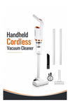 Portable Handheld Cordless Vacuum Cleaner – 2-in-1 USB Rechargeable Stick Vacuum (White)