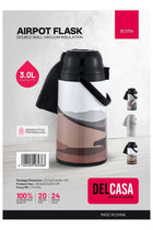 3.0 L Airpot Flask- DC3734 with Double Wall Vacuum Insulation