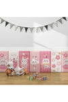 3D Anti-Collision Wall Stickers, 6PCS Little Bear Pattern Kids Room Decor, Waterproof Leather Self-Adhesive Panels for Bedroom, Playroom & Living Room(Pink)