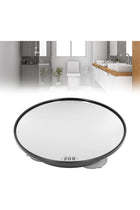 20X Magnifying Mirror, 15cm Diameter Make up Mirrors Clear View Space Saving Bathroom Mirror with Suction Cups Round Lightweight Powerful Suction for Travel (Black)