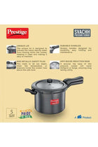 7.5Liters Svachh Hard Anodised Cooker 7.5 Ltr Black