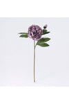 New In Fernza Peony Reddish Violet Single Stem Purple H58Cm