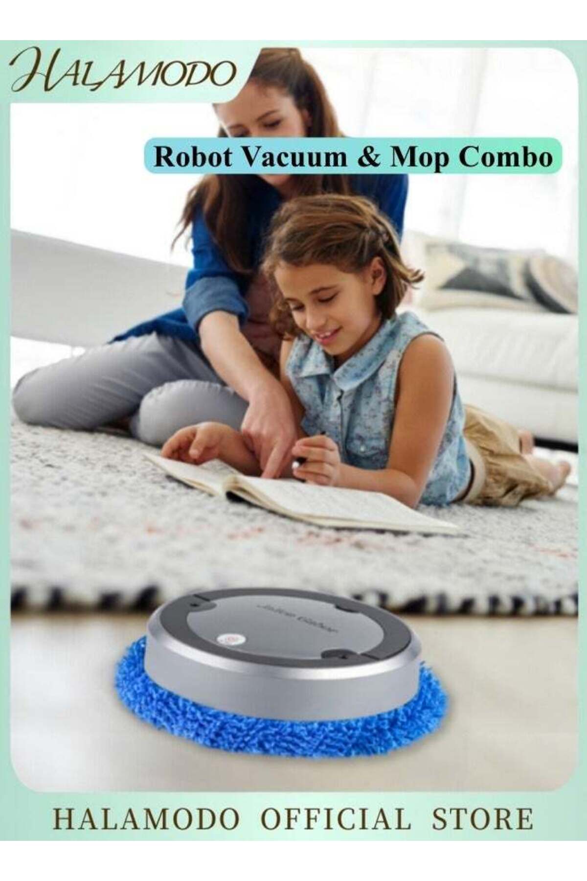 Robot Vacuum and Mop Combo Powerful Suction Vacuum Cleaner