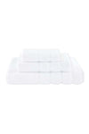 Safi Plus Towel Set 3 Piece Luxury Hotel Quality 600 GSM 100% Genuine Combed Cotton, Super Soft & Absorbent Family Bath Towels - 1 Bath Towel, 1 Hand Towel, 1 Washcloth - Bright White