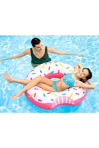 Rainbow Donut Shaped Tube Pool Float 45inch
