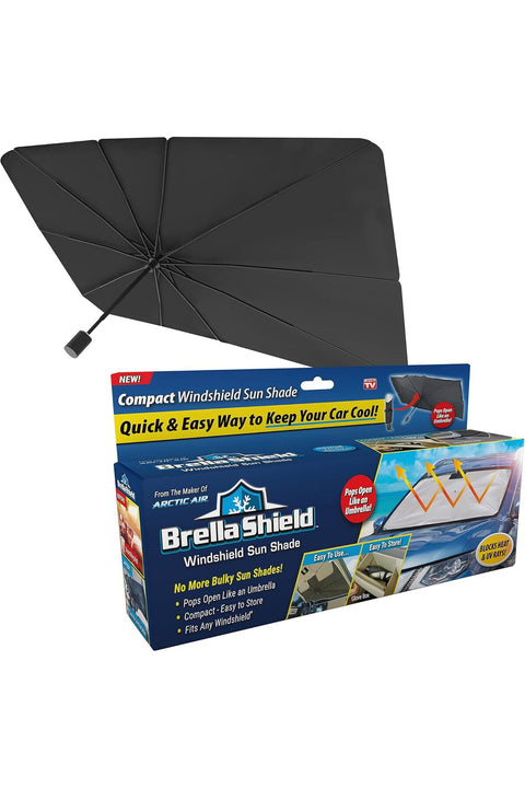 Ontel Brella Shield by Arctic Air, Car Windshield Sun Shade, One-Size (31x57")