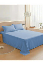 3‑Piece Premium Microfiber Bed Sheet Set – Double Size Flat Sheet (230x255 cm)