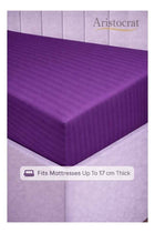 3-Piece Striped Microfiber Fitted Sheet Set Large Single 120x200cm – Soft Elastic Deep Pocket 17cm Bedsheet