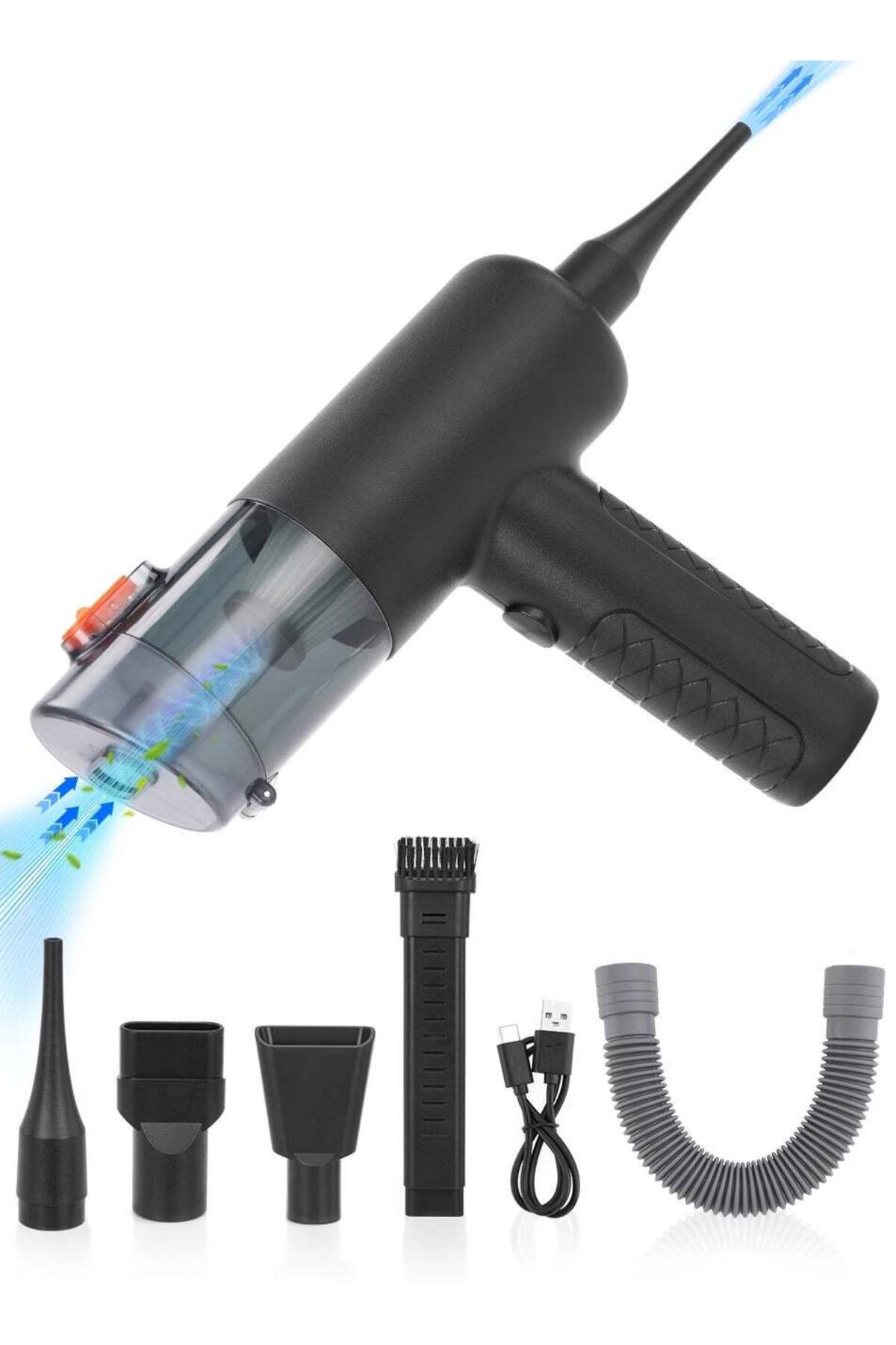 Handheld car vacuum cleaner, 4-in-1 vacuum cleaner 7500Pa air dust collector,