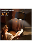 Floor Lamp With 12W Led Bulb Metal Warm Light Black