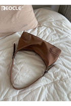 Women's Suede Hobo Crossbody Bag with Adjustable Strap & Zipper Closure - Retro-Inspired Casual Handbag