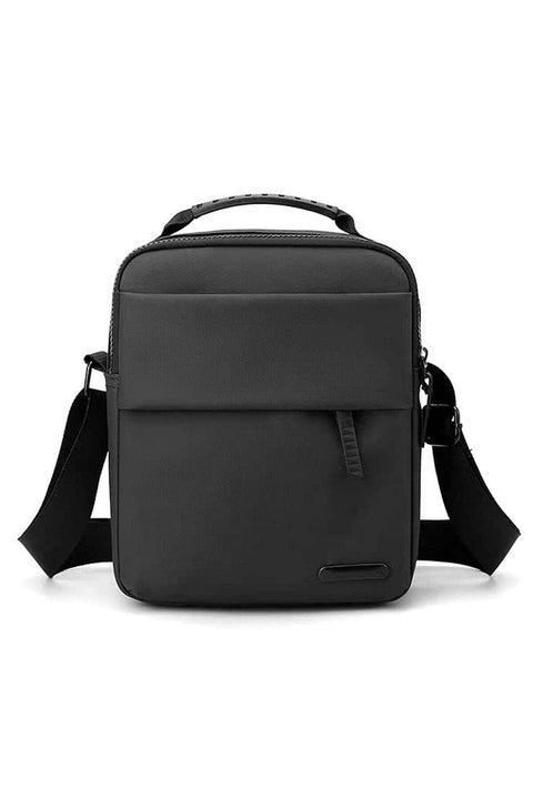 Sling Crossbody Bag Small Shoulder Backpack for Men Chest Bags Casual Daypack for Business Travel Cycling (Black)