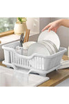 Dish Drying Rack with Drainboard - Expandable, Space Saving - Polypropylene - Dish Rack for Kitchen Counter - Dish Drainers with Spout - Kitchen Sink Organizer