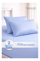 3‑Piece Striped Microfiber Flat Bed Sheet Set, suitable for Queen and King sizes, 220x240cm