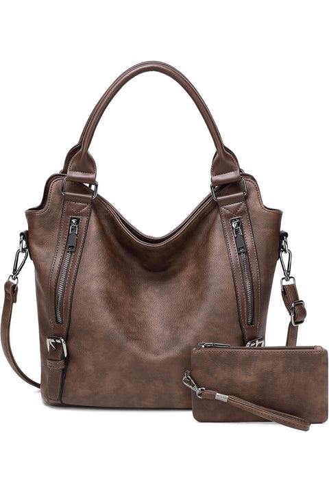 Skyoung Hobo Bags for Women Handbags Ladies Boho Shoulder Bag Designer Purses Vegan Leather Crossbody Bag for Women