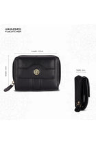 Leather Ladies Wallet for Woman with 14 Card Slots - Clutch Purse for Women, Ladies Wallet for Women Stylish, Ladies Purse for Women Wallet, Purse for Woman, Black, 12.5 cm x 3 cm