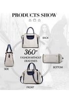 Women's Versatile Contrast Color Crossbody Bag, Ladies Large Capacity Shoulder Bag Handbag Tote Bags Clutch Bag