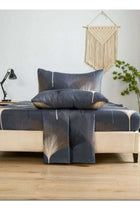 4 Pieces Bedsheet Set, Brown Color.
