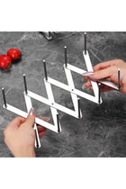 Stainless Steel Dish Display Bracket Dish Plate Drying Rack Steamer Rack Retractable Dish Drying Rack, Multi-Functional Plates Cup Bowl Pot Pan Lid Storage Holder Organizer for Kitchen Counter