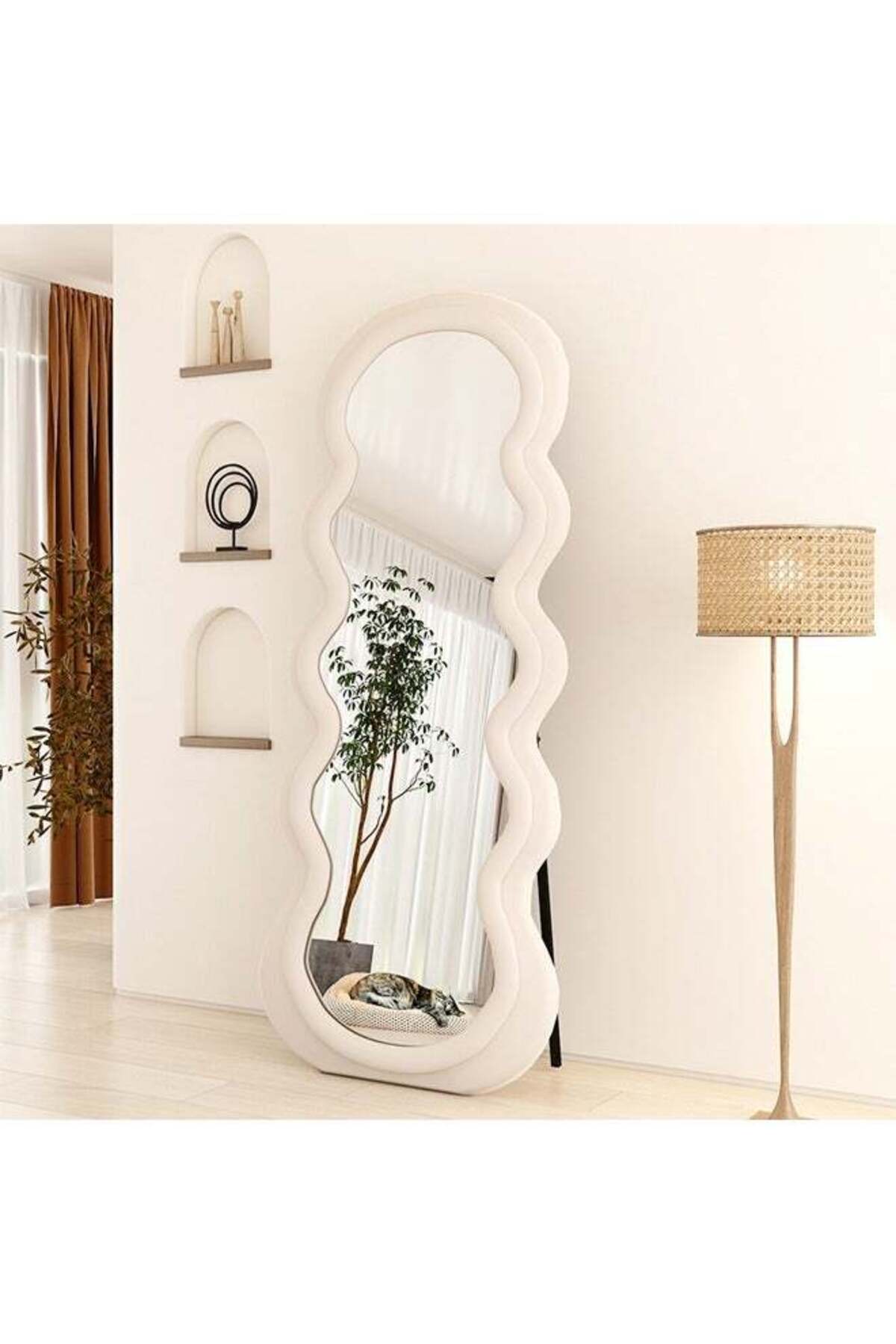 Wavy Shaped Full Length Dressing Mirror 60X160 CM