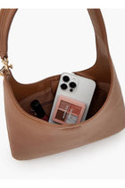 Solid Shoulder Bag With Strap Handle