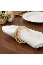 3 Piece Moon Napkin Ring - Gold
