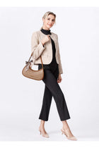 Bags for Ladies Shoulder Bag Hobo Half Moon Handbag with Scarf Elegant PU Leather Women Bag for Work Travel and Daily Use