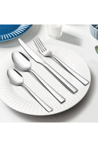 E-far 24-Piece Silverware Set, Stainless Steel Flatware Tableware Set for 6, Eating Dinner Utensils for Home Restaurant Party, Include Spoons, Fork, Knife, Square Edge & Mirror Finish, Dishwasher Safe