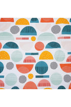 100% Cotton Printed Double Size Duvet Cover Set Graphic Multicolour 1 Duvet Cover 240x200 cm + 2 Pillow Covers 50x80 cm