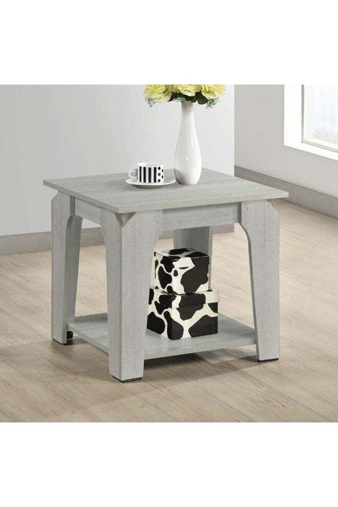 Edralin End Table Multifunctional Living Room Table Space Saving Side Table Modern Design Furniture for Home Bedroom 120x60x45 cm Timber White
