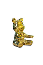 BERAM Golden Bunny Piggy Bank with Key Stand – Ceramic Art Sculpture, Modern Abstract Home Decor, Indoor Shelf Ornament & Functional Office, Living Room, Dining Room Centerpiece