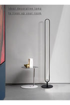 Modern Minimalist Floor Lamp Nordic Led Standing Lamp Decor Lighting for Home Office Bedroom Retail Warm White Lights Black Body 23W