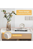 Modern Minimalist Nightstand Bedside Table with 2 Drawers for Bedroom Living Room