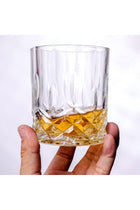 Whiskey Glasses Set of 6 300ML/10OZ,Premium Scotch Glasses,Bourbon Glasses for Cocktails,Rock Style Old Fashioned Drinking Glassware 300ml Set Of 6(A)