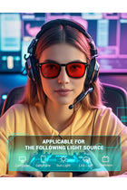 Blue Light Blocking Glasses Photochromic Lens Sunglasses Anti Eyestrain and UVA/UVB for Women and Men